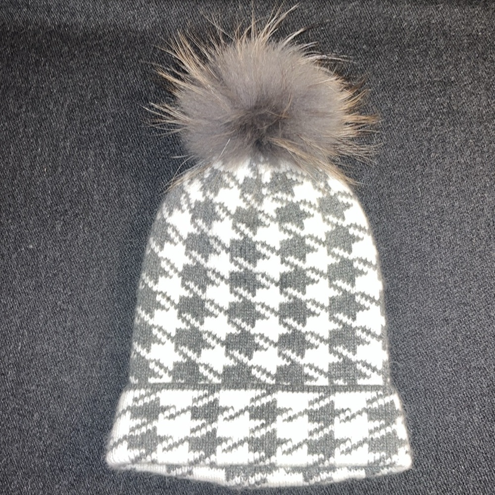 Furlux Cashmere, wool & fur hat winter